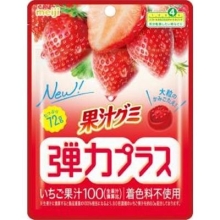 果汁グミ 弾力プラス イチゴ味（Kaju Gummy Dan...