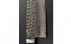V金ゴールド鎚目割込黒合板口金付　三徳包丁 165mm