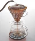 V60 Transparent Coffee Dripper Clear Coffee Drip for 1~2 cups