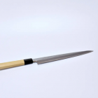 青紙柳刃包丁240mm　本霞研ぎ　水牛八角柄
