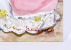 Doll＆flowers薔薇、絵画、油絵、美術品