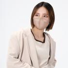 spunmask立体型　モカブラウン色　７枚入、マスク、色、小顔、日本製品